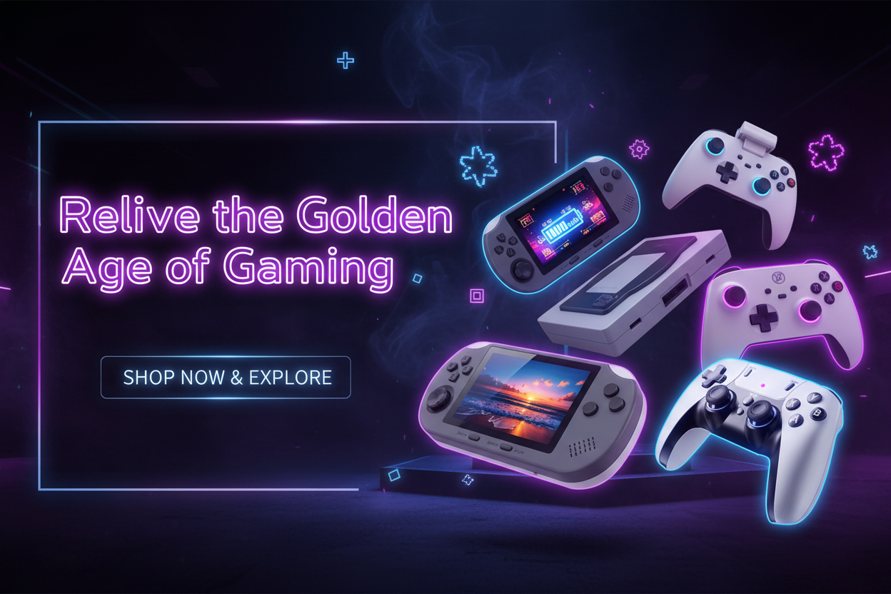 复古游戏店幻灯片主图