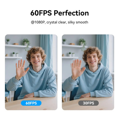 EMEET C60E 4K Webcam for PC & Laptop