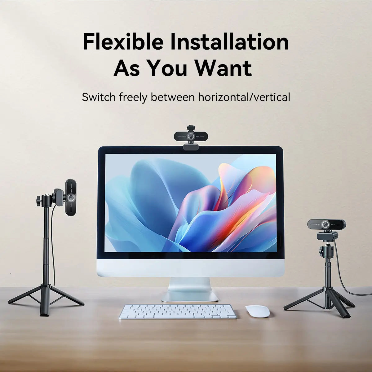 EMEET C60E 4K Webcam for PC & Laptop